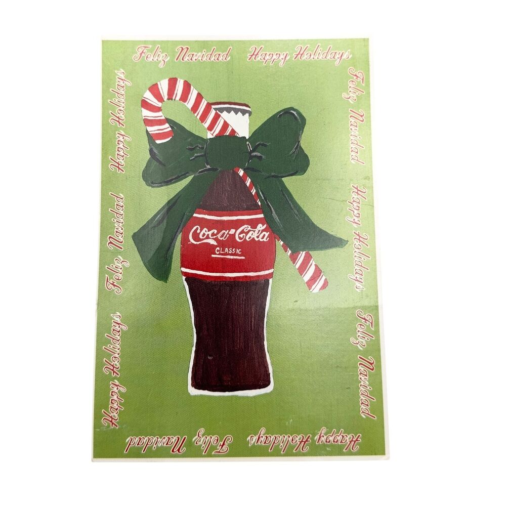 Coca-Cola Vintage Postcard #3 Christmas Holiday Card Collectible USA 1998